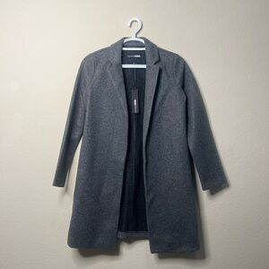 Fashion Nova Charcoal Longline Coat